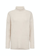 Kanita 8 Roll Neck Jumper - Cream Melange