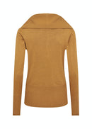 Dollie Shawl Collar Jumper - Golden Yellow Melange