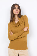 Dollie Shawl Collar Jumper - Golden Yellow Melange