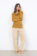 Dollie Shawl Collar Jumper - Golden Yellow Melange