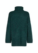 Gunna 6 Polo Neck Jumper - Shady Green Melange