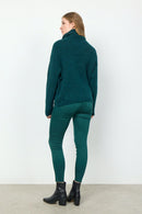 Torino 2 Roll Neck Jumper - Shady Green Melange
