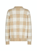 Teona 1 Check Jumper - Sand Melange