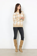 Teona 1 Check Jumper - Sand Melange