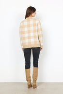 Teona 1 Check Jumper - Sand Melange