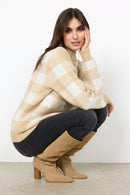 Teona 1 Check Jumper - Sand Melange