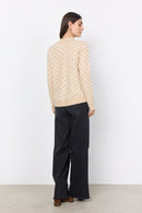 Nessie 53 High Neck Jumper - Sand Melange