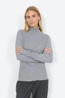 Dollie TurtleNeck Jumper - Grey Melange