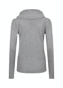 Dollie Shawl Collar Jumper - Grey Melange