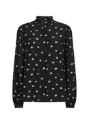 Tama High Neck Shirt - Black