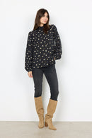 Tama High Neck Shirt - Black