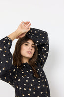 Tama High Neck Shirt - Black