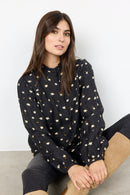 Tama High Neck Shirt - Black