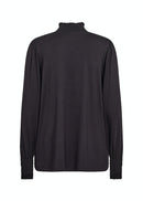 Marica 253 High Neck Blouse - Black