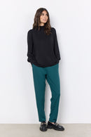 Marica 253 High Neck Blouse - Black