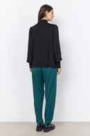 Marica 253 High Neck Blouse - Black