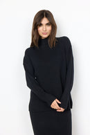 Kanita 8 Roll Neck Jumper - Black