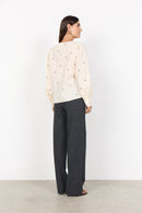 Viben 2 Round Neck Blouse - Cream Combi