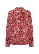 Van 2 Abstract Print Shirt - Red Combi