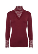 Marica 20 Lace T-Shirt - Dark Red
