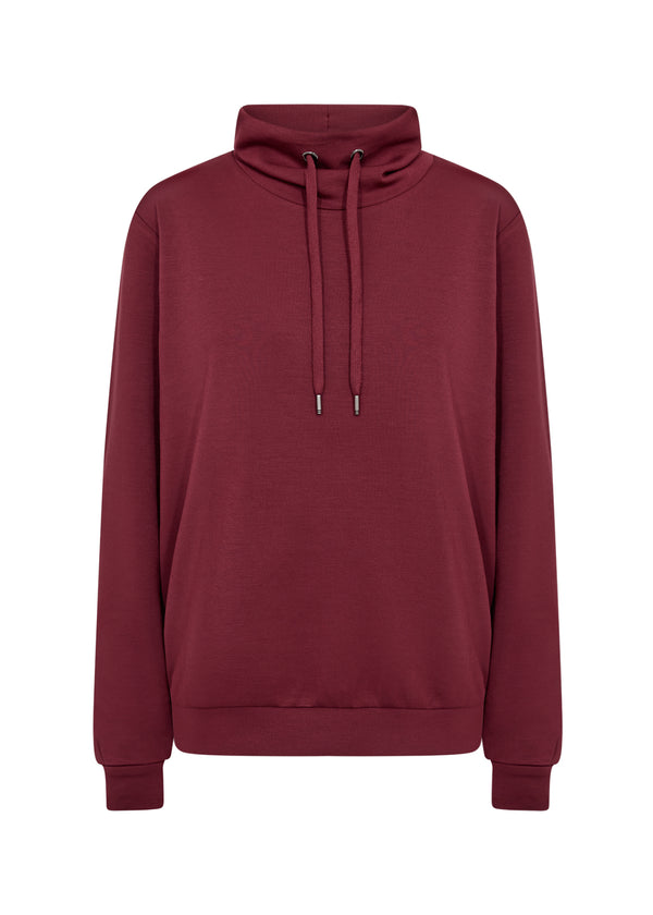 Banu 125 Drawstring Sweatshirt - Dark Red