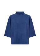 Banu 261 High Neck Blouse - Estate Blue