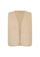 Bindi 17 Ribbed Waistcoat - Sand