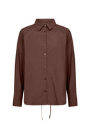 Netti 109 Drawstring Shirt - Hot Fudge