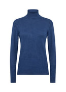 Dollie145 TurtleNeck Jumper - Estate Blue Melange