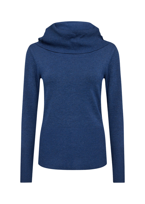 Dollie 305 TurtleNeck Jumper - Estate Blue Melange