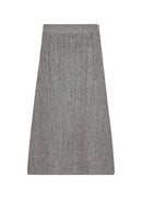 Vida 2 Mid Calf Skirt - Grey Melange
