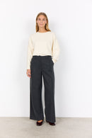 Vagna 5 Wide leg Trouser - Dark Earth Melange