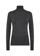 Dollie145 TurtleNeck Jumper - Dark Earth Melange