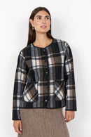 Vocal 1 Plaid Print Jacket - Black Combi