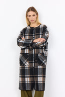 Vocal 2 Plaid Print Jacket - Black Combi