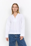 Netti 137 Plain Blouse - White