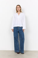Netti 137 Plain Blouse - White