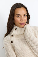 Halime 1 Turtle Neck Jumper - Sand