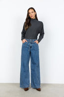 Heda 2 Wide Leg Jean - Medium Blue