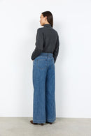 Heda 2 Wide Leg Jean - Medium Blue