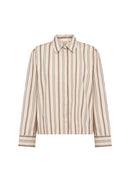 Haley 2 Stripe Shirt - Madder Brown Combi