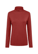 Marica 12 TurtleNeck T-Shirt - Madder Brown