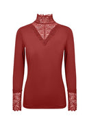Marica 20 Lace T-Shirt - Madder Brown