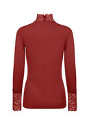 Marica 20 Lace T-Shirt - Madder Brown