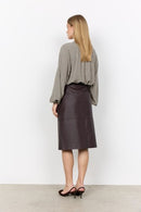 Halia 1 Check Print Blouse - Tempest Combi