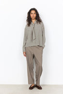 Halia 2 Check Tie Collar Blouse - Tempest Combi