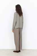 Halia 2 Check Tie Collar Blouse - Tempest Combi