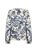 Halfa 1 V Neck Print Blouse - Tempest Combi