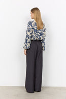 Halfa 1 V Neck Print Blouse - Tempest Combi