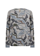 Galina 77 Abstract Print Blouse - Navy Combi
